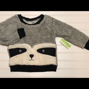 NWT Toddler Raccoon Sweatshirt 2T